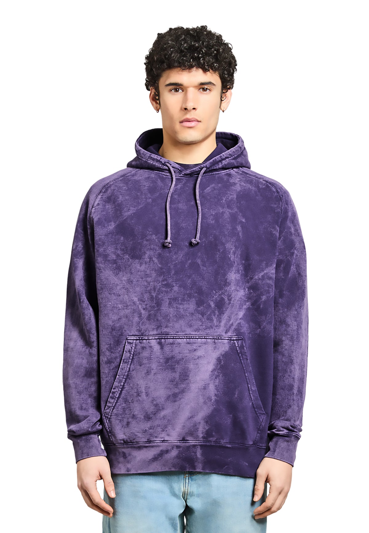 Vintage Raglan Hoodie - Cloud Purple